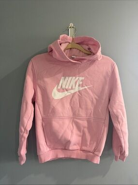 Nike Pink Hoodie with White Swoosh